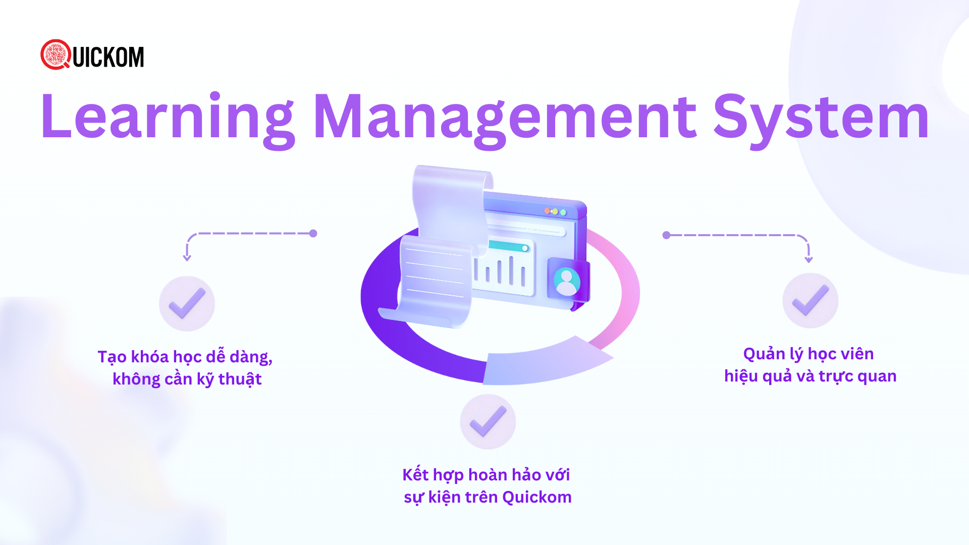 LMS trên Quickom là gì? Giải pháp học tập – đào tạo toàn diện cho doanh nghiệp và nhà tổ chức sự kiện