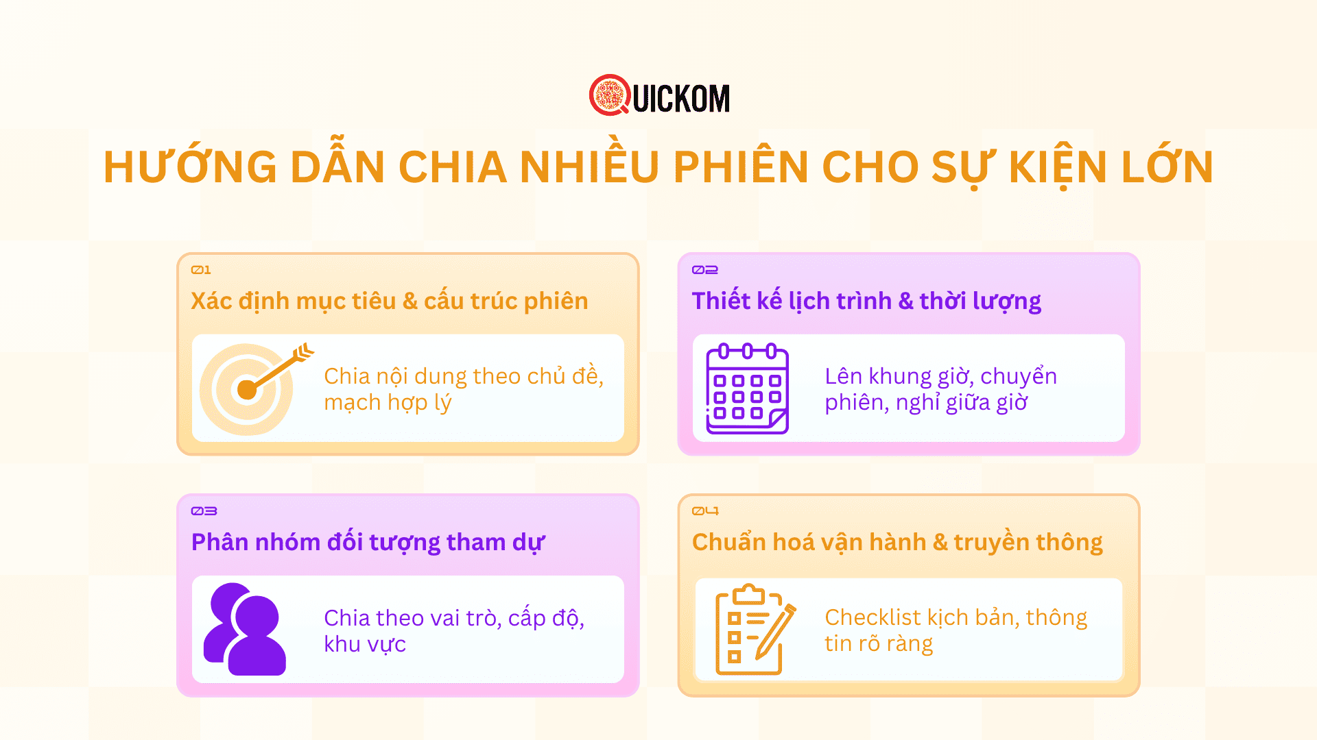 Hướng dẫn chia nhiều phiên (Multiple Session) cho sự kiện lớn