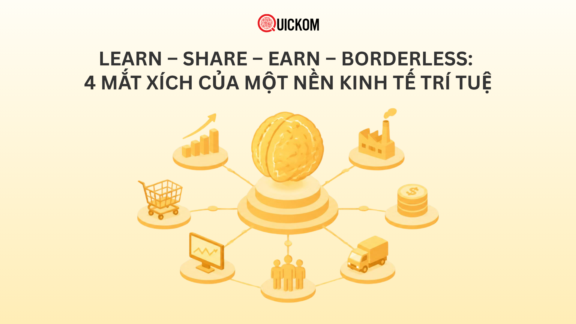 Learn – Share – Earn – Borderless: 4 mắt xích của một nền kinh tế trí tuệ