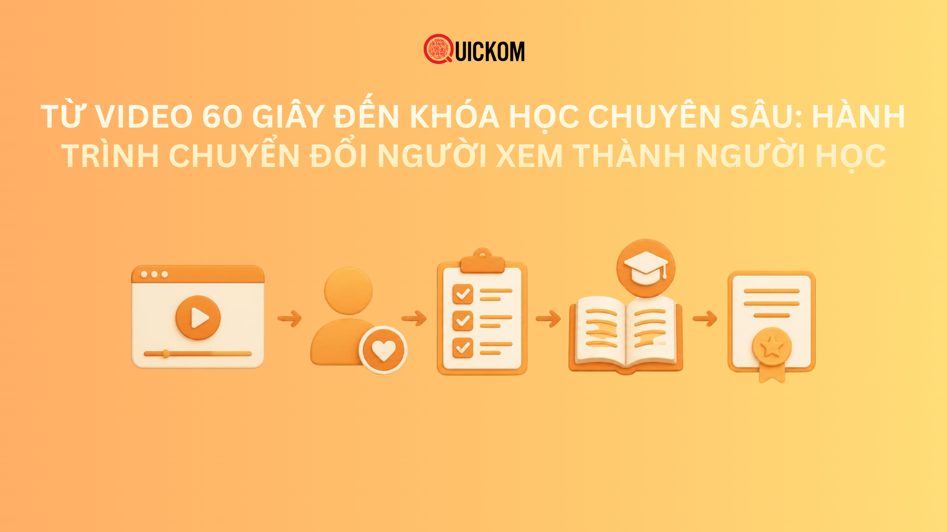 Từ video 60 giây đến khóa học chuyên sâu: Hành trình chuyển đổi người xem thành người học