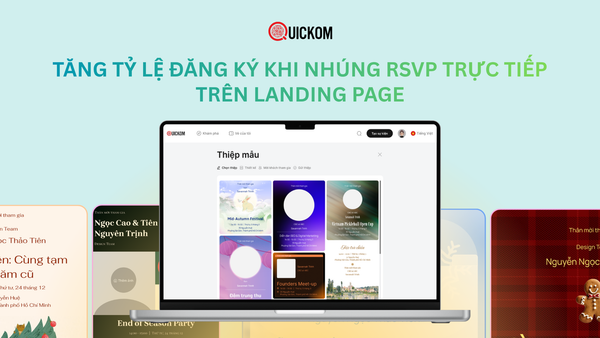Tăng tỷ lệ đăng ký khi nhúng RSVP trực tiếp trên landing page